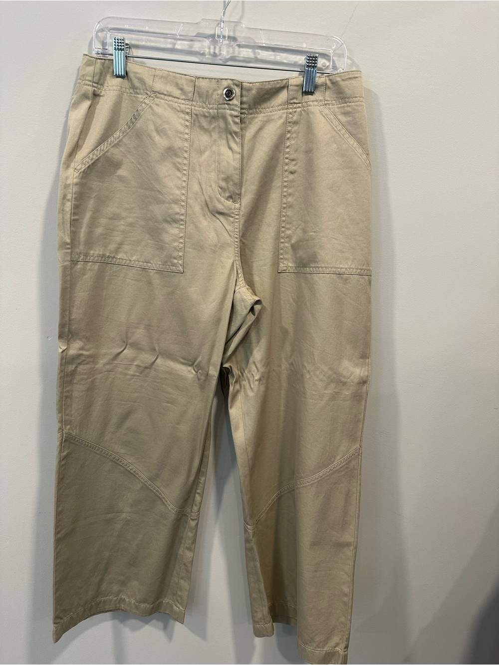 Willi Smith Beige Straight-Leg Chinos